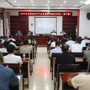 驻马店市正阳县2025年第三期畜牧业高质量发展技术培训班开班