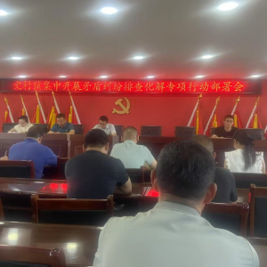 驻马店市新蔡县棠村镇召开矛盾纠纷排查化解专项行动部署会