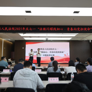 驻马店市新蔡县人民法院青年干警的“七一”法治强音奏响公平正义旋律