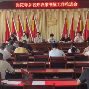 驻马店市新蔡县弥陀寺乡召开农家书屋工作推进会