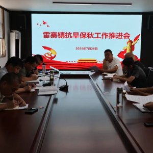 驻马店市正阳县雷寨镇召开抗旱保秋工作推进会