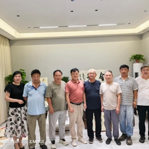 中国农工民主党安阳市委书画院走进企业文化交流 《笔墨丹青绘就产业新篇》