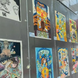 手绘护网 正阳县青少年成网络安全宣传新力量