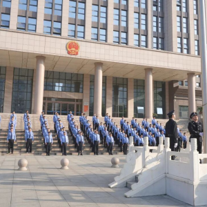 迎国庆铸检魂担使命 焦作市检察院举行升国旗仪式