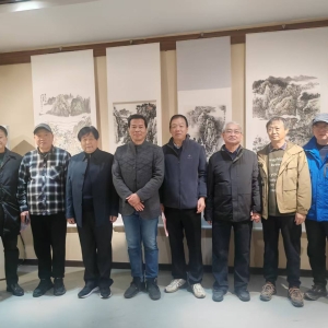 “林泉洗心”杨明学中国画作品展在安阳市中等职业技术学校隆重开幕