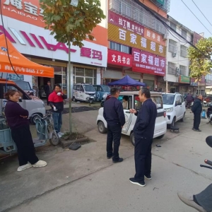 驻马店市新蔡县棠村镇开展电动车经营专项治理活动