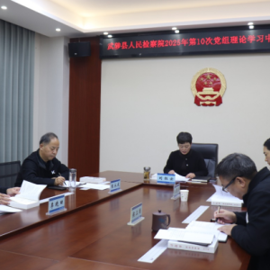 武陟县检察院专题 传达学习党的二十届四中全会精神