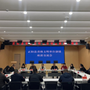 文明创建聚合力 驻马店市正阳县召开省级文明单位创建座谈交流会