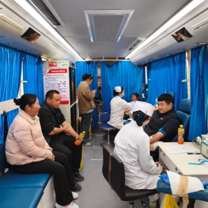 驻马店市新蔡县栎城镇组织开展无偿献血活动