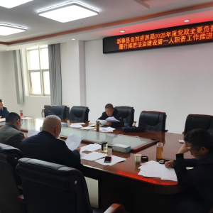 驻马店市新蔡县自然资源局召开党政主要负责人工作推进会