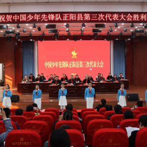 中国少年先锋队驻马店市正阳县第三次代表大会胜利召开