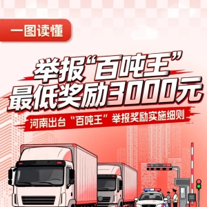 河南遏“百吨王” 奖三千元！