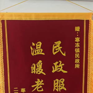 驻马店市正阳县寒冻镇：一面迟到的锦旗