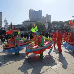 驻马店市正阳县：民俗巡演闹新春 非遗年味满城欢