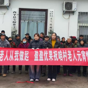 驻马店市西平县专探乡：爱心媳妇情暖元宵 支部关怀温暖夕阳