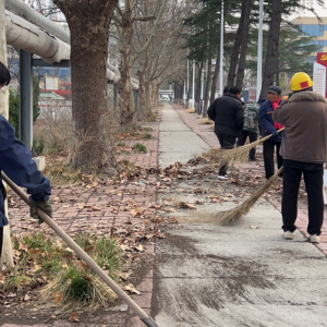鹤壁市山城区鹿楼街道火电厂社区开展环境卫生集中整治行动